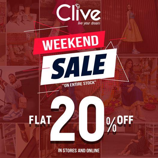 Clive Shoes WEEKEND SALE! Flat 20 off valid till 31st October 2023